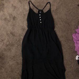 Forever 21 black tank top high-low dress size M